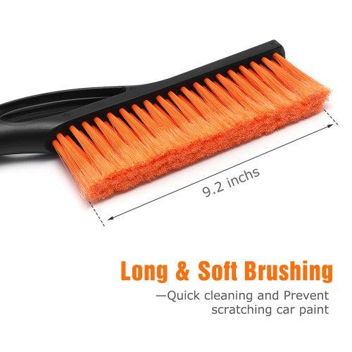 MATCC 2 in 1 Snow Brush with Ice Scraper with Long & Soft Brushing for Cars, Sedans, SUV - MSB006 - Toytexx MATCC 2 in 1 Snow Brush with Ice Scraper with Long & Soft Brushing for Cars, Sedans, SUV - MSB006 - Toytexx